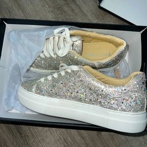 Betsy Johnson Crystal Sneakers